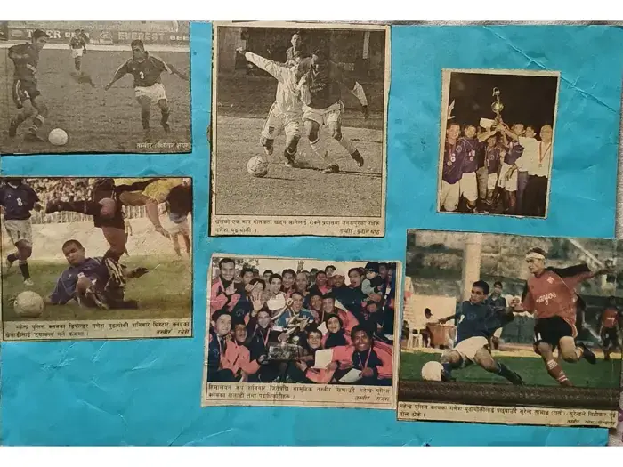 गोलरक्षक र खेलाडीहरूको एक्शन तस्बिर | Action shots of the goalkeeper and players