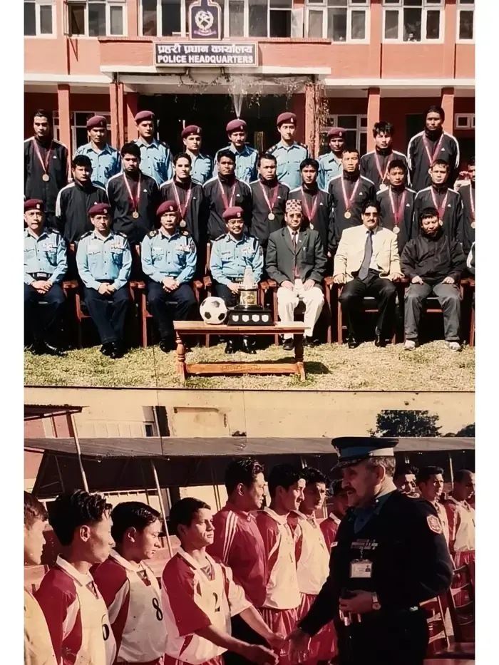 समाचार कटिंग — खेलको नतिजा र टिमको तस्बिर | News clipping — match result and team photo