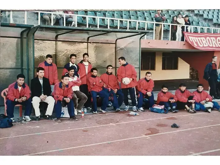 स्टेडियममा टिमको समूह तस्बिर | Team group photo at the stadium